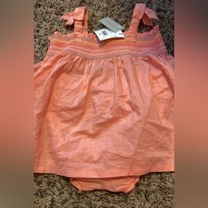 NWT Janie and Jack 2 piece bloomer set 6/12 months